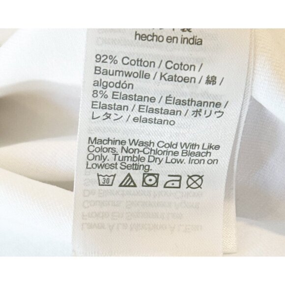J. Crew Women's Squareneck Cap Sleeve Stretch Top White Size XL NWT - Picture 5 of 7